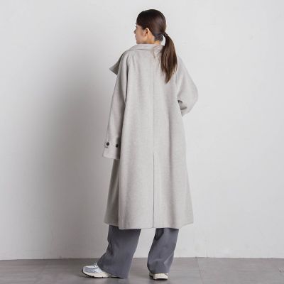 エアリーウーリッシュスタンドカラーコート≪手洗い可能≫