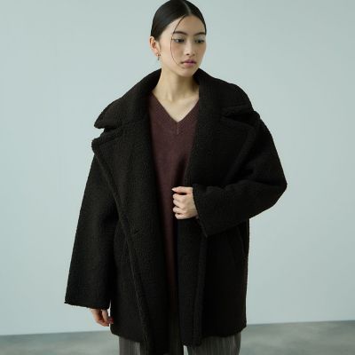 フェイクムートンミドルダブルコート | VICKY（Women）/ビッキー