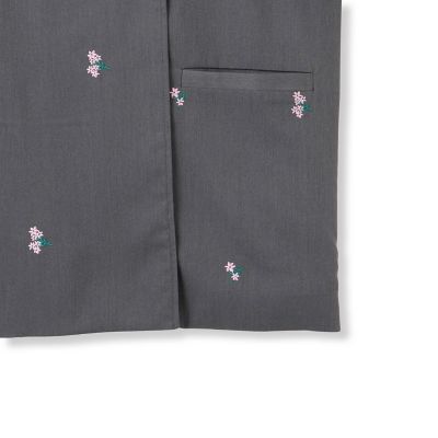 ツイルフラワー刺繍ジャケット≪手洗い可能≫