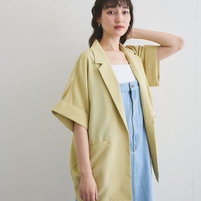 タンブラーオックスハーフスリーブジャケット≪手洗い可能≫ | VICKY