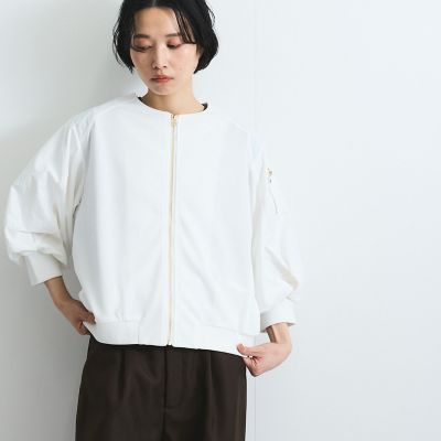 ジャージ切替ブルゾン≪手洗い可能≫
