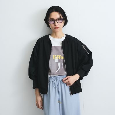 ジャージ切替ブルゾン≪手洗い可能≫