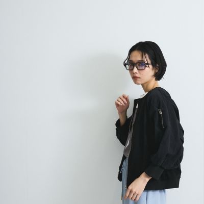 ジャージ切替ブルゾン≪手洗い可能≫