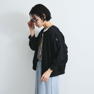ジャージ切替ブルゾン≪手洗い可能≫