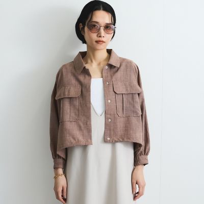 リネンライクワッシャージャケット≪手洗い可能≫