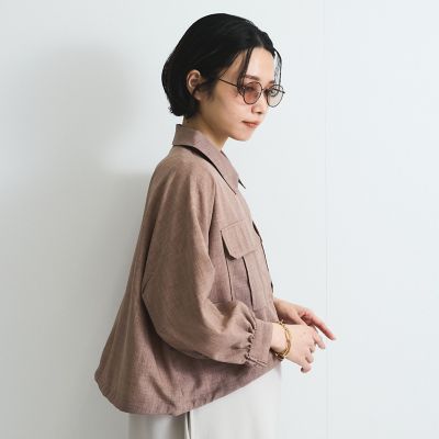リネンライクワッシャージャケット≪手洗い可能≫