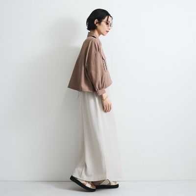 リネンライクワッシャージャケット≪手洗い可能≫
