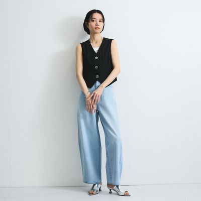 リネンライクジレ≪セットアップ対応／手洗い可能≫