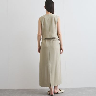 リネンライクジレ≪セットアップ対応／手洗い可能≫