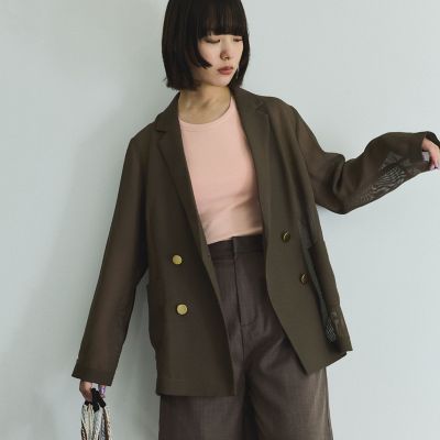 メッシュダブルテーラージャケット≪手洗い可能≫