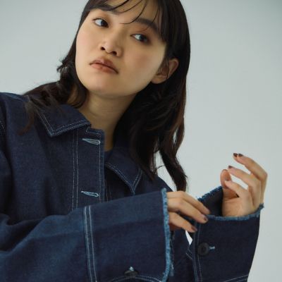 tiaraさん専用★Lohen デニム ブルゾン ハイパワーストレッチデニム3Dワークジャケット #7350 アイズ