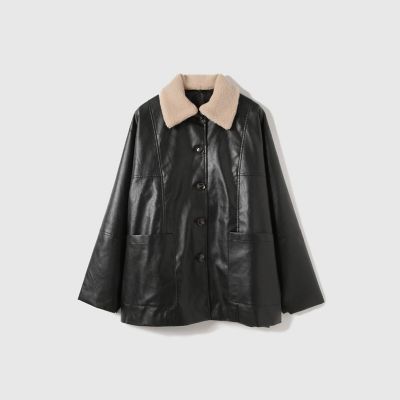 ボアカラーフェイクレザーブルゾン | VICKY（Women）/ビッキー