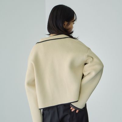 ビッキーさん用 ハイショクカラーニットショートブルゾン≪手洗い可能≫ | VICKY