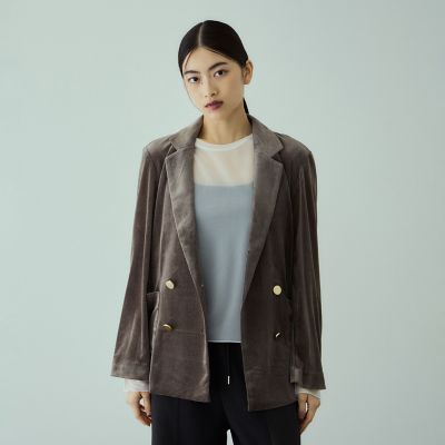 Quartet UMEDA オーダージャケット ベロア 裏地ペイズリー ブラック e5789266a638d6a035802b97270dd6