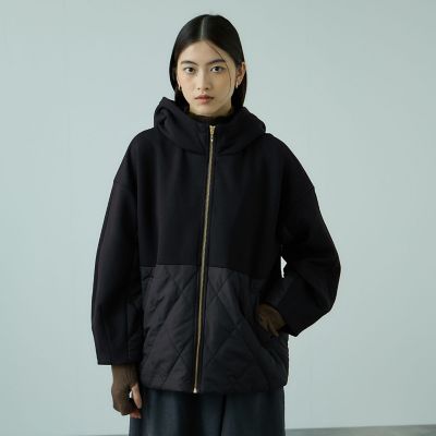 ＜VICKY（Women）＞キルトダンボールコクーンスリーブブルゾン