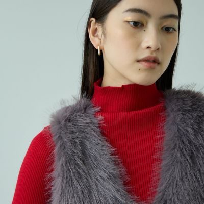 VICKY羊毛皮ファーベスト 【公式通販】