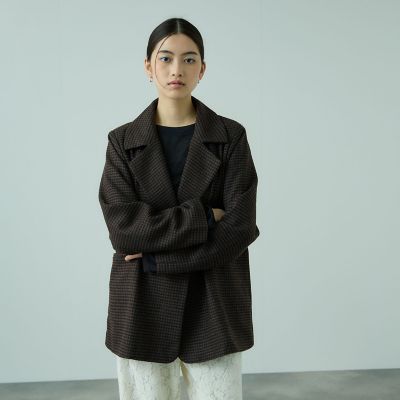 ツィーディチェックWボタンジャコット | VICKY (Women)/ビッキー 