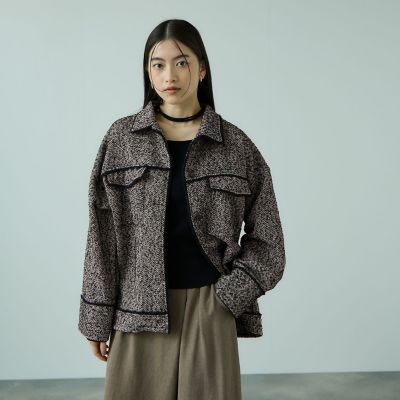 ＜VICKY（Women）＞ＭＩＸツィードＣＰＯジャケット