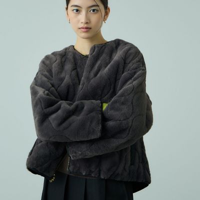 ひょうたんキルトリバーシブルZIPジャケット | VICKY（Women