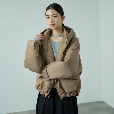 ＜VICKY（Women）＞ナイロン中綿フードＭＡ－１ジャケット≪手洗い可能≫