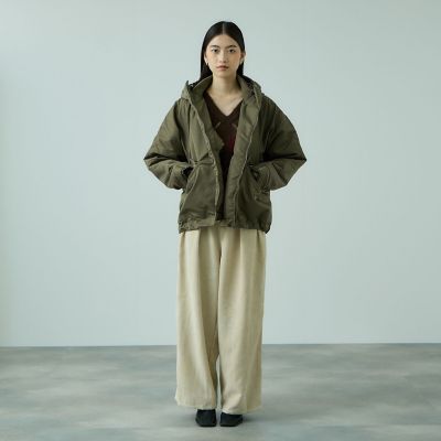 ナイロン中綿フードMA－1ジャケット≪手洗い可能≫ | VICKY (Women