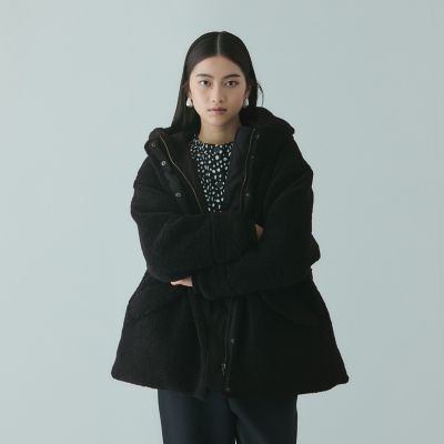 極美品✨【ドレステリア】MA-1ブルゾン ブラック 36 ドロスト コクーン ADAM ET ROPÉ FEMME(アダム エ ロペ ファム) / 【WEB限定】ダンボール
