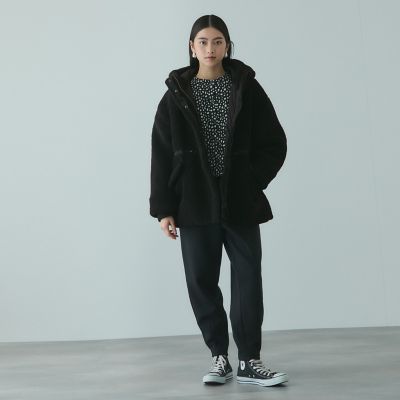 極美品✨【ドレステリア】MA-1ブルゾン ブラック 36 ドロスト コクーン ADAM ET ROPÉ FEMME(アダム エ ロペ ファム) / 【WEB限定】ダンボール