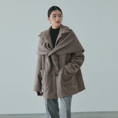 ショール付きスライバーニットコート | VICKY（Women）/ビッキー