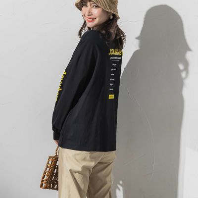 ＜VICKY（Women）＞【大人カジュアル】袖＆バックプリントロンＴ《洗濯機で洗える》