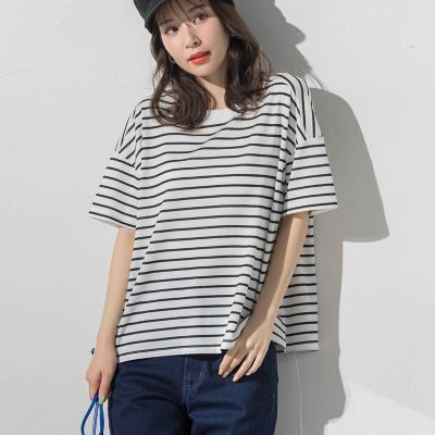 ＜VICKY（Women）＞【着回し抜群】ボーダーＴシャツ≪手洗い可能≫