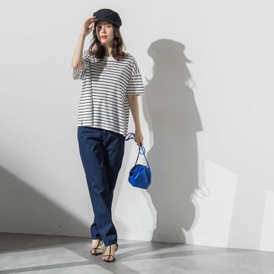 【着回し抜群】ボーダーＴシャツ≪手洗い可能≫