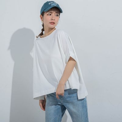 【着回し抜群】オーバーサイズＴシャツ≪洗濯機で洗える≫