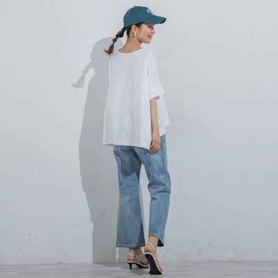 【着回し抜群】オーバーサイズＴシャツ≪洗濯機で洗える≫