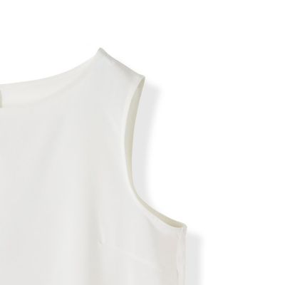 【セットでお得！アンサンブル】サイドスリットＴシャツ＋ペプラムタンク≪洗濯機で洗える≫