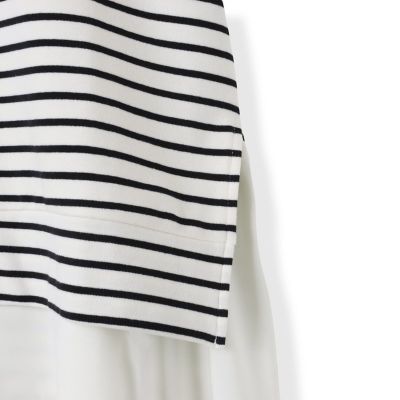 【セットでお得！アンサンブル】サイドスリットＴシャツ＋ペプラムタンク≪洗濯機で洗える≫
