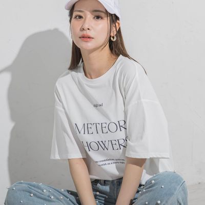 【ロゴＴシャツ】オーバーサイズＴシャツ≪洗濯機で洗える≫