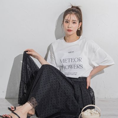 【ロゴＴシャツ】オーバーサイズＴシャツ≪洗濯機で洗える≫