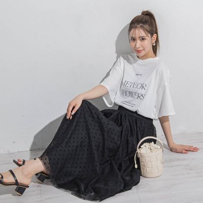 【ロゴＴシャツ】オーバーサイズＴシャツ≪洗濯機で洗える≫