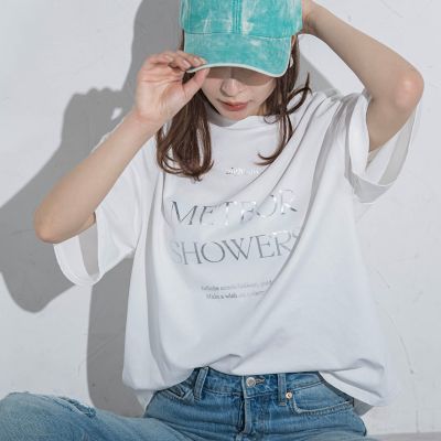 【ロゴＴシャツ】オーバーサイズＴシャツ≪洗濯機で洗える≫