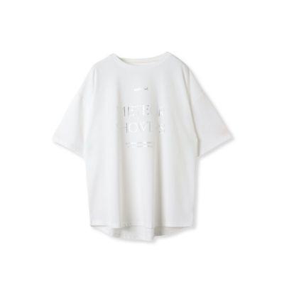 【ロゴＴシャツ】オーバーサイズＴシャツ≪洗濯機で洗える≫