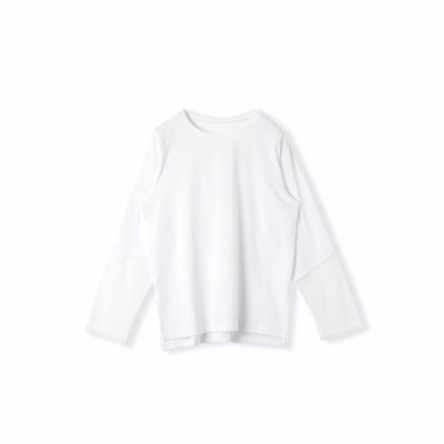 袖シアードッキングロンＴ≪手洗い可能≫