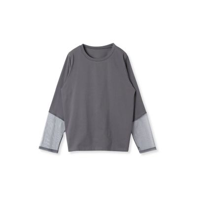 袖シアードッキングロンＴ≪手洗い可能≫