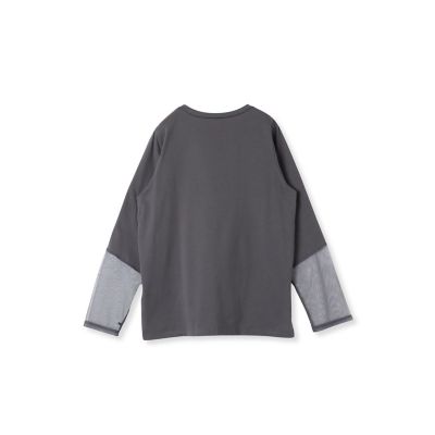 袖シアードッキングロンＴ≪手洗い可能≫