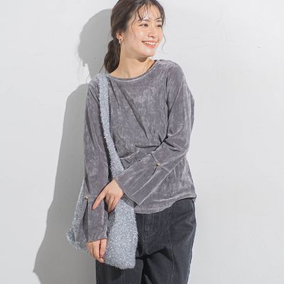 チュールフロッキーフレアースリーブ≪手洗い可能≫