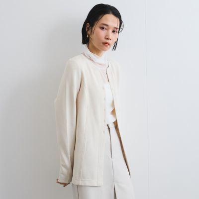 カット前あきプルオーバー≪洗濯機で洗える≫