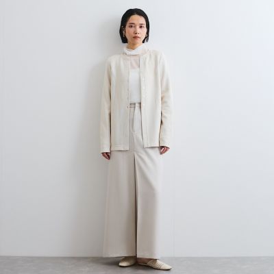 カット前あきプルオーバー≪洗濯機で洗える≫