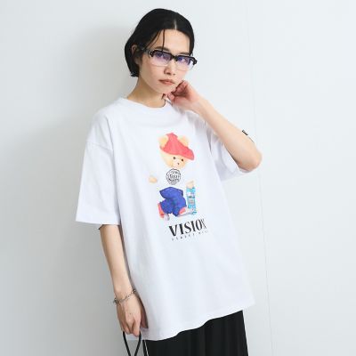 【ＶＩＳＩＯＮ　ＳＴＲＥＥＴ　ＷＥＡＲ】テディーベアＴシャツ≪洗濯機で洗える≫