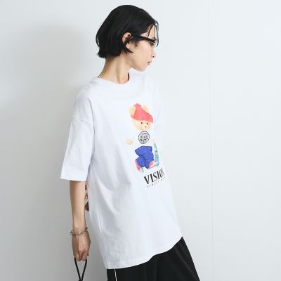 【ＶＩＳＩＯＮ　ＳＴＲＥＥＴ　ＷＥＡＲ】テディーベアＴシャツ≪洗濯機で洗える≫
