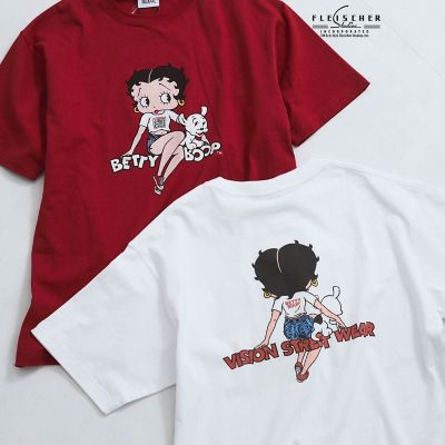 【ＶＩＳＩＯＮ　×　Ｂｅｔｔｙ　ＢｏｏｐＴＭ】ヴィンテージプリントＴシャツ≪洗濯機で洗える≫