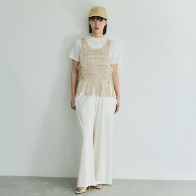 エンボスプリントＴシャツ≪手洗い可能≫